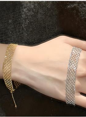 925银镂空蕾丝精致手链女意大利