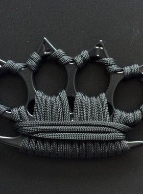 指虎指扣加厚锌合金车载破窗戒指扣绑绳减震护手合法户外防身武器