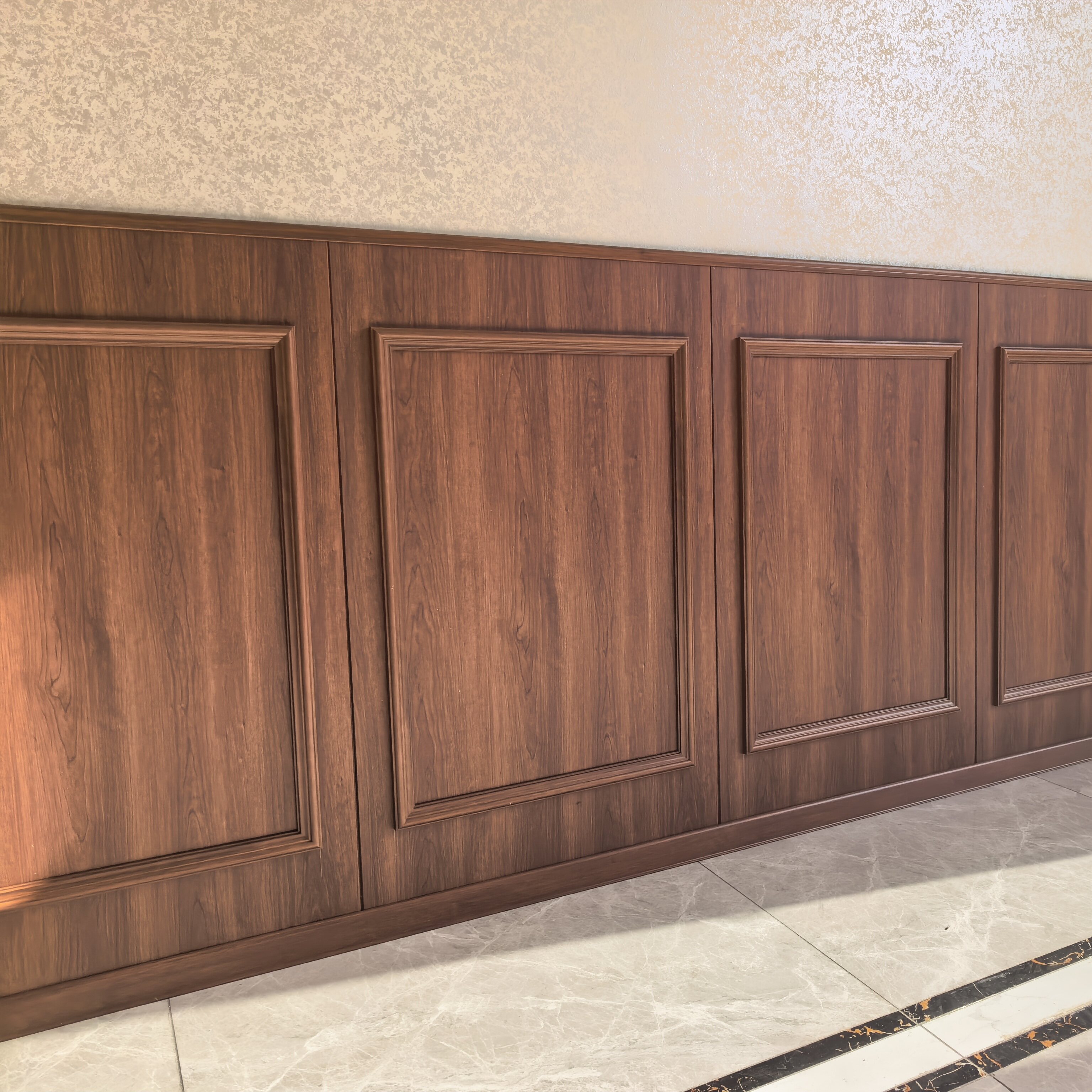 竹木纤维快装护墙板欧式墙裙竹炭防潮墙裙法式回字型集成装饰墙板,淘宝优惠券,粉丝福利购,淘宝优惠卷