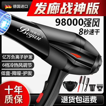 Hair salon special electric blow machine Home barber shop High power negative ion hair care 3000 speed dry hot and cold wind sock W