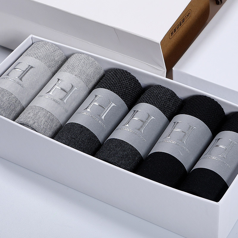 hku男士秋冬季纯色抗菌吸汗袜子 hku内衣短袜/打底袜/丝袜/美腿袜