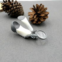 Newborn Magnifier Nail Clippers Anti-Nip Meat Baby Nail Cut Baby Fingernail Knife With Magnifier Multifunction