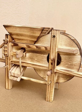 木质仿古风车模型景区热卖摆件