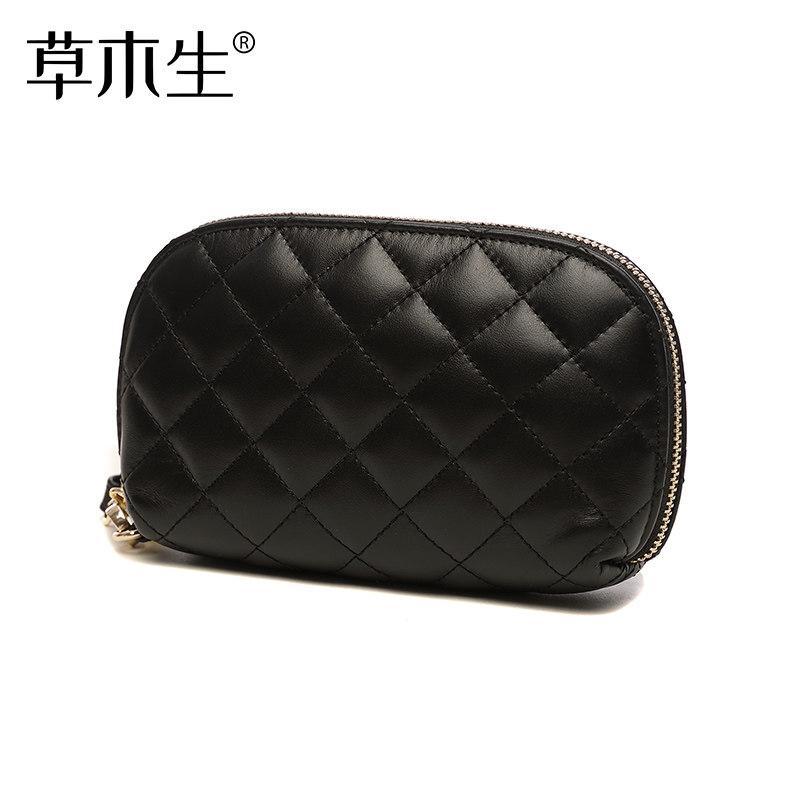 2020新款真皮手拎女士气质软零钱包 草木生箱包女士包袋