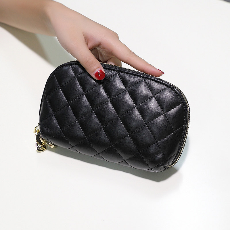 2020新款真皮手拎女士气质软零钱包 草木生箱包女士包袋