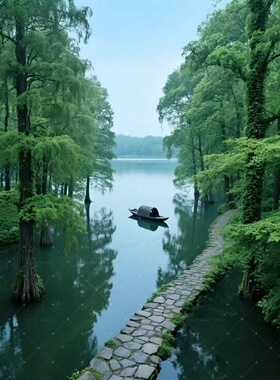 自然风景自粘防水治愈系装饰画