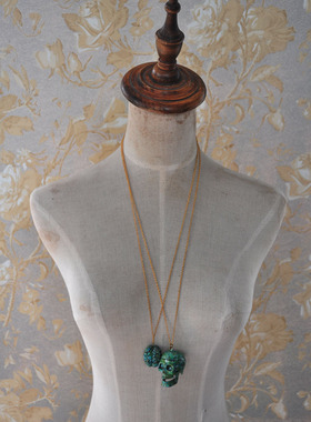 泰国海外复古骷髅中性风项链