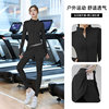 Running sports suit for women 2025 new fitness morning running Pilates training clothing yoga top jacket large size