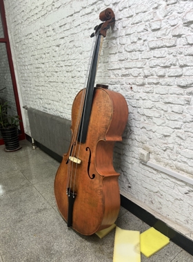 铁艺大提琴仿真模型1:1 工业风音乐酒吧餐吧复古怀旧装饰摆件墙饰