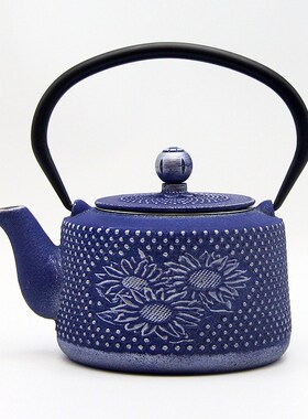 复古中式样板间茶室艺术感装饰品意境摆件日式仿古手工Y铸铁提梁