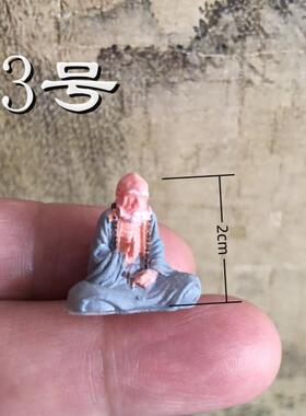 中式袖珍装饰摆景古代历史v人物树脂模型桌面山石树木盆景水族摆