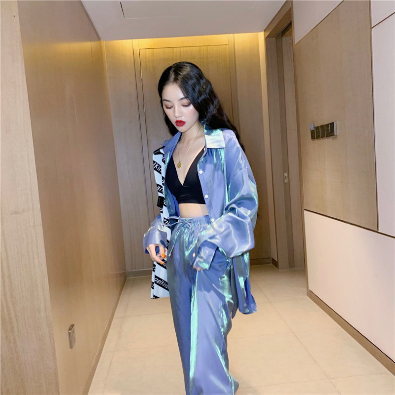 女夏装新款防晒衣偏光+开叉衬衫 宝媞奴时尚套装