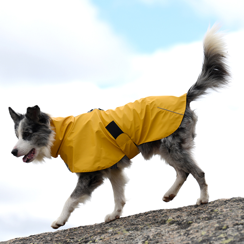 宠物冲锋衣狗狗防水防风雨衣大中小型犬户外雨披魏玛杜宾高领防雪 - 图1