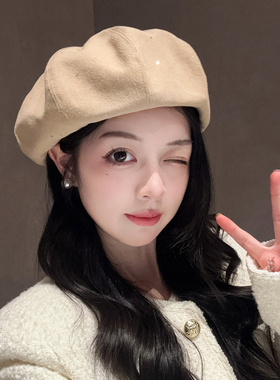 2025新款适合圆脸显脸小贝雷帽