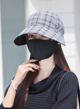 秋冬防晒显脸小大头围鸭舌帽女