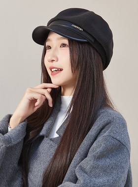 八角帽出游韩版女秋冬显脸小