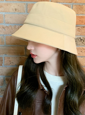 渔夫帽出游韩版女秋季显脸小
