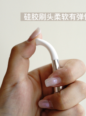 迷你款面膜刷硅胶涂面膜刷子脸部泥膜专用短款涂抹式铲子白泥清洁