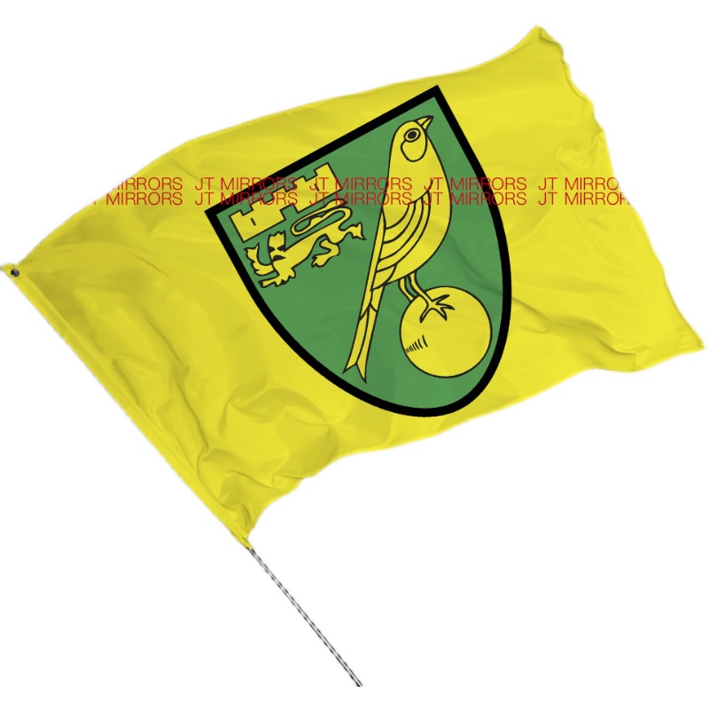 英超诺维奇金丝雀足球俱乐部球队周边队旗Norwich City F.C. flag - 图0