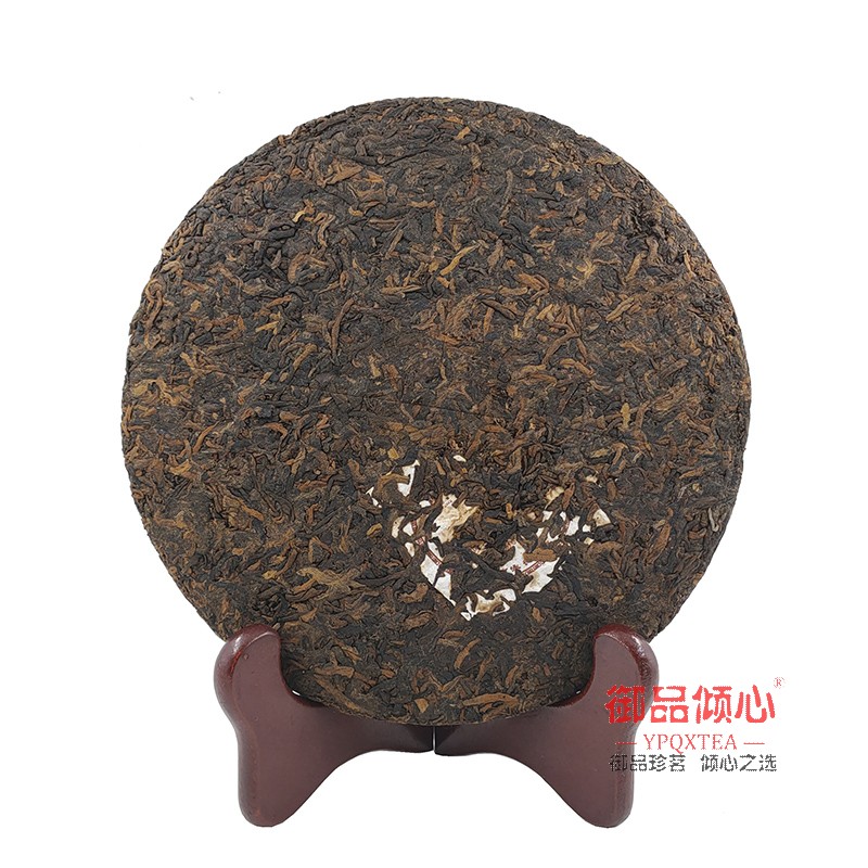 2012年永发茶厂 珍品  冰岛 宫廷贡茶 熟茶 云南七子饼普洱茶陈香 - 图1