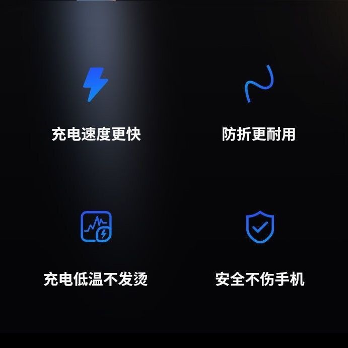 适用苹果快充6s/7/8plus13数据线SE/iPhoneX12加粗充电线120W闪充 - 图2