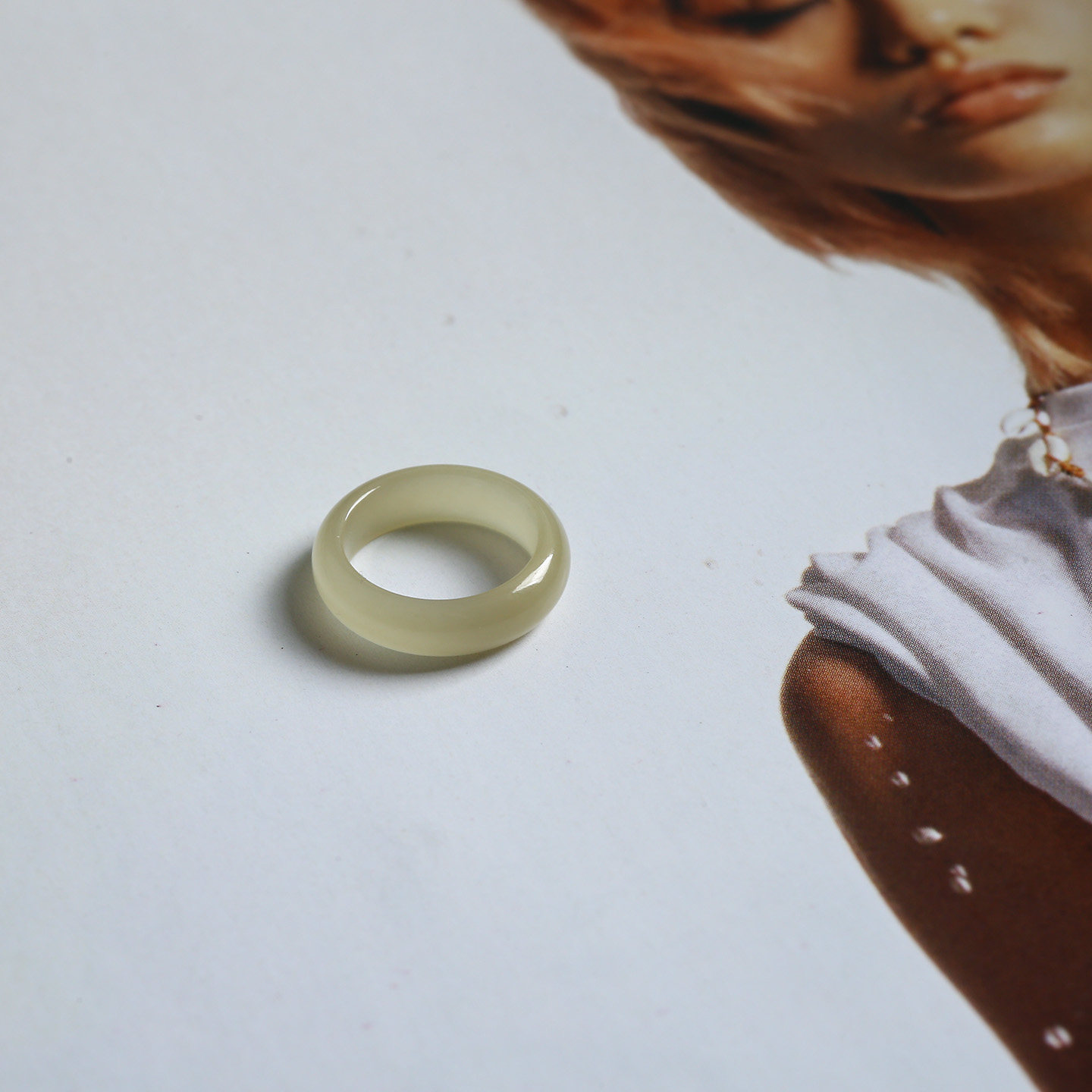 1号戒指 和田玉糖料糖玉小尺码圆弧素圈指环 尾戒 5720,淘宝优惠券,粉丝福利购,淘宝优惠卷