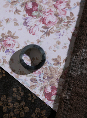 11号戒指 新疆和田玉青花籽料 籽玉素圈指环 5599