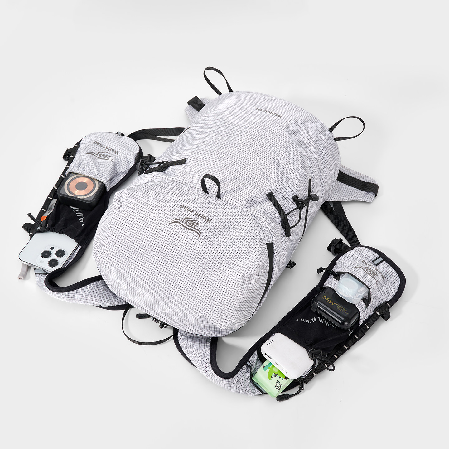 Ultra-light 15L small capacity outdoor backpack