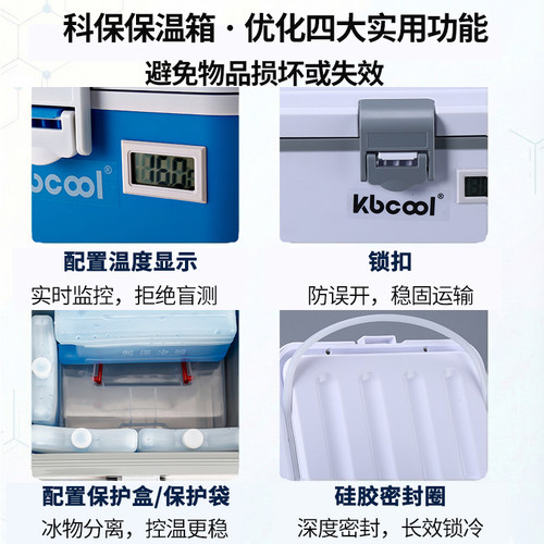 4.5L家用2-8度胰岛素疫苗非医药药品冷藏箱户外母乳保温箱便携包 - 图2