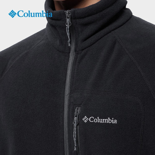 2025秋冬哥伦比亚户外男防风保暖休闲运动开衫抓绒衣外套AE3039 - 图0