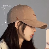 French Deep Top Baseball Cap Duck Tongue Cap Woman Spring Autumn Season s trendy brown hard top adjustable with a small face