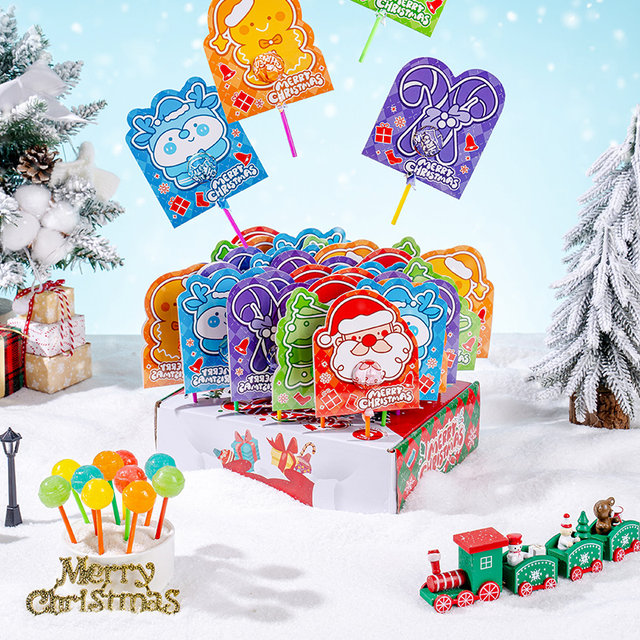 Christmas Candy Cardboard Lollipop Class Gift