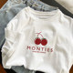 Pure cotton printed short-sleeved T-shirt women's new 2025 model