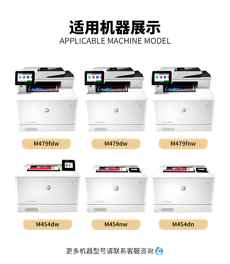 原装惠普415A硒鼓 HP M480f M455dn M450  E45028dn  M454dw M479 - 图1