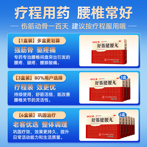 陈李济舒筋健腰丸专用正品白云山舒筋活络药店风湿白云山陈李济 - 图3