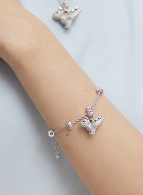 FWISH飞未夕爱心恐龙满镶手链