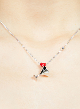 FWISH925银女简约森系项链