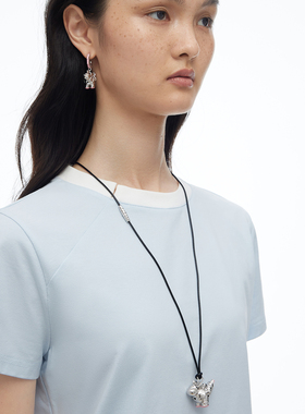 FWISH飞未夕爱心盔甲恐龙项链