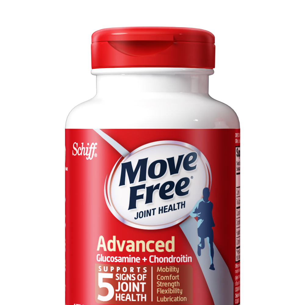 天猫国际进口超市美国进口Schiff MoveFree益节氨糖维骨力软骨素红瓶170粒1