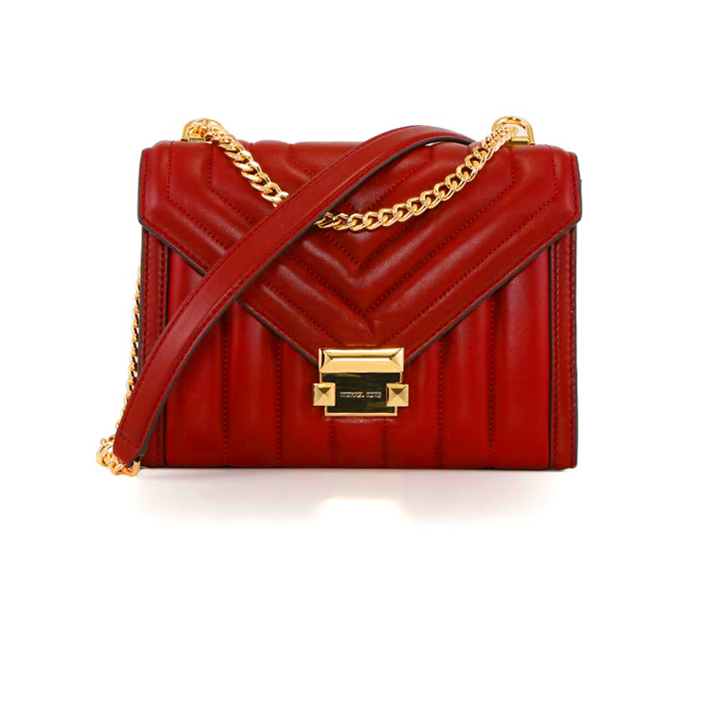 天猫国际进口超市【直营】Michael Kors MK Whitney大号羊皮手提单肩包链条女包0