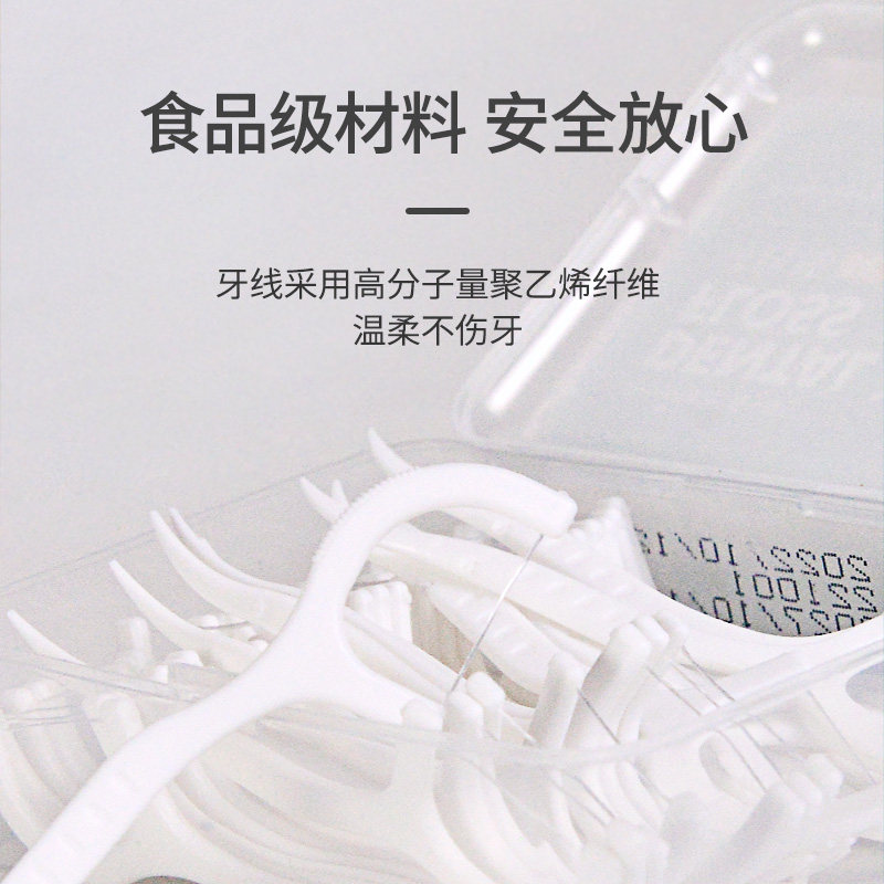 海氏海诺经典超细牙线便携家庭装牙签线盒随身剔牙线棒,淘宝优惠券,粉丝福利购,淘宝优惠卷