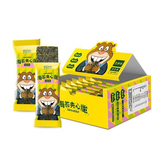 Haipu seaweed sandwich crispy sesame flavor snacks