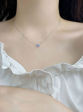 海洋之心项链2025年新款女ins冷淡风精致轻奢小众设计感锁骨链夏