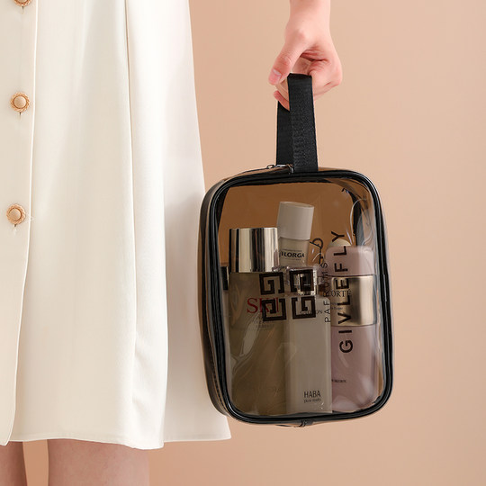 网红化妆包ins风超火旅行便携大容量收纳袋防水透明化妆品洗漱包