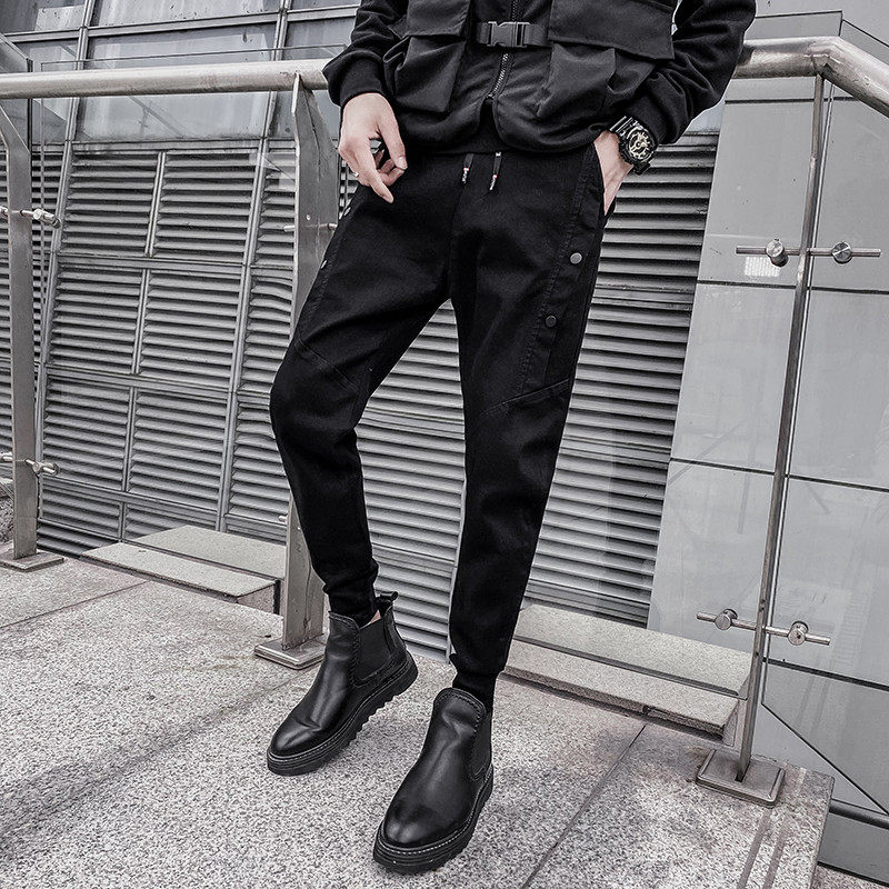 秋季新款男士小脚韩版修身子牛仔裤 liiennoos雷诺鹿牛仔裤