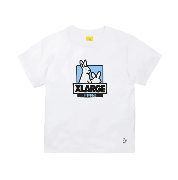 #FR2 x XLARGE Box Logo T-shirt男女情侣圆领宽松短袖T恤潮TEE-图0