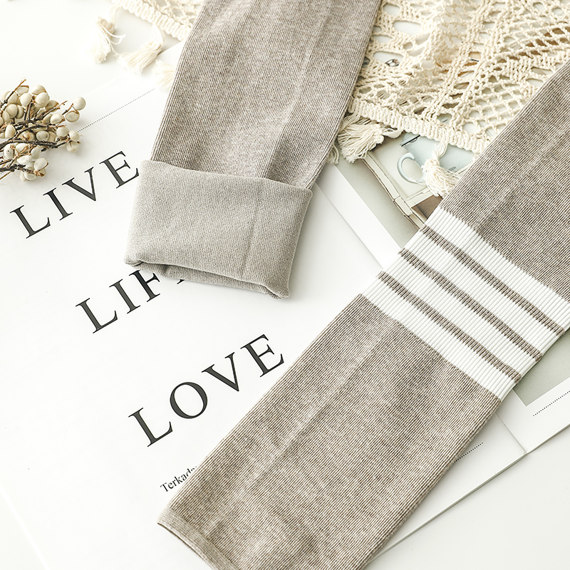 春秋季韩版灰色外穿棉日系小脚裤 汐怡打底裤