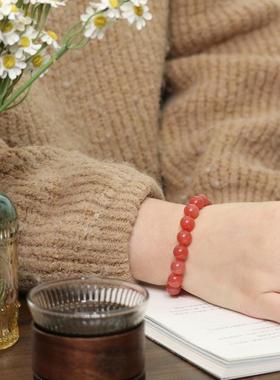 时尚情侣礼物南红红玛瑙手串