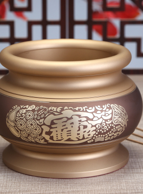 铜香炉家用供佛水杯供果盘长明灯