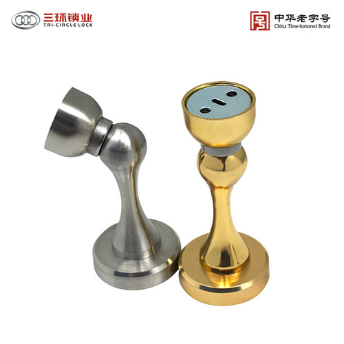 三环不锈钢门吸强磁地吸墙吸两用打孔强吸力多色现代简约型HN7301 - 图1